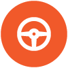 Steering wheel icon